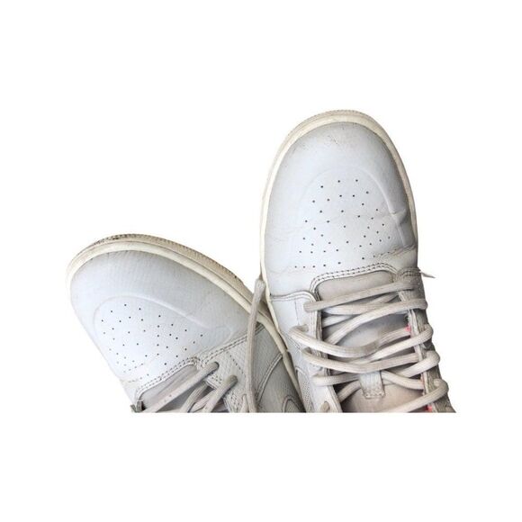 Nike Air Jordan 1 Retro High Nouveau Pure Platinum Crimson Size 8 - Picture 9 of 16